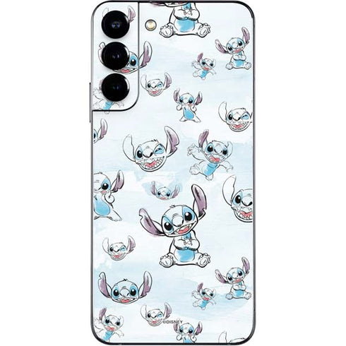 Disney Lilo and Stitch Pattern Galaxy S22 Plus Skin